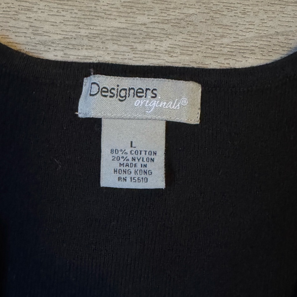 Designers Originals Black Knit Top L - Picture 3 of 6